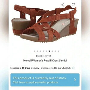 Merrell Women's Revalli Cross Sandal NEW